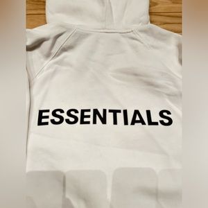 Essentials Fear of God Hoodie White Large SS20